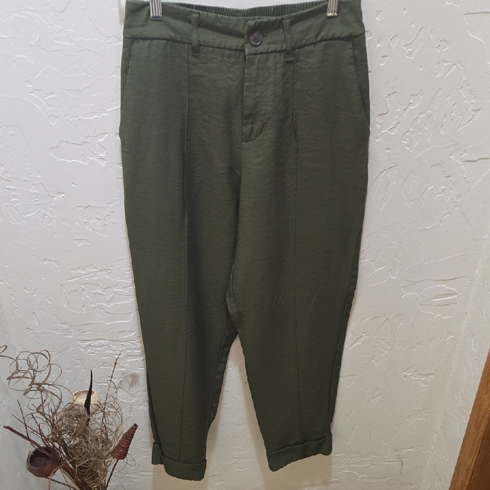 a new day High Rise Women's Forest Green Boyfriend Trousers
